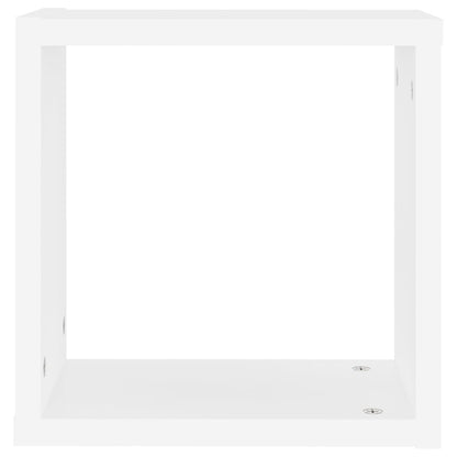 Cube Shelf | Set of 6 | White | Engineered wood | 30x15x30 cm per cube
