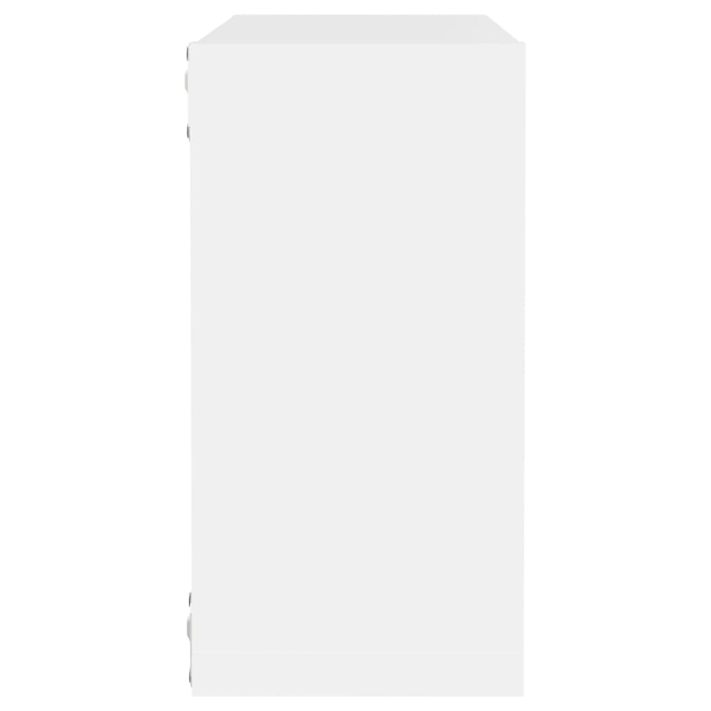 Cube Shelf | Set of 6 | White | Engineered wood | 30x15x30 cm per cube