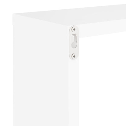 Cube Shelf | Set of 6 | White | Engineered wood | 30x15x30 cm per cube