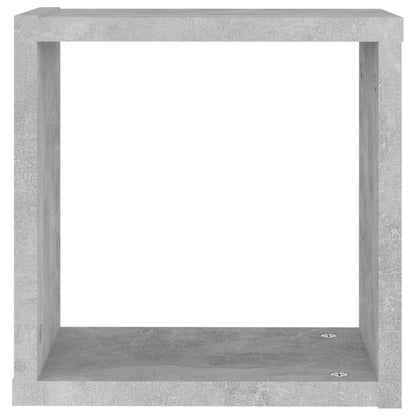 Cube Shelf |  Set of 4 | Concrete grey | Engineered wood
