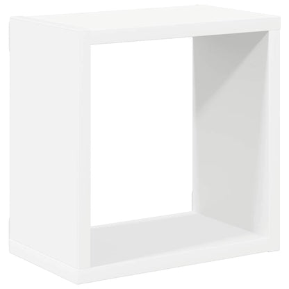 Wall Cube Shelves 2 pcs White 26x15x26 cm