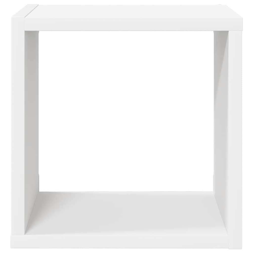Wall Cube Shelves 2 pcs White 26x15x26 cm