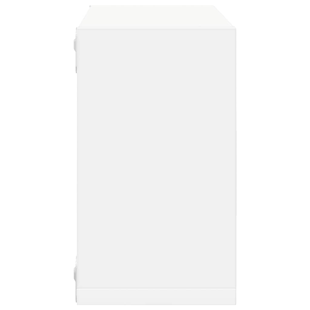 Wall Cube Shelves 2 pcs White 26x15x26 cm