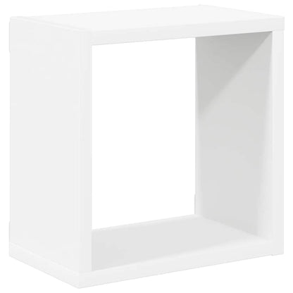Wall Cube Shelves 6 pcs White 26x15x26 cm
