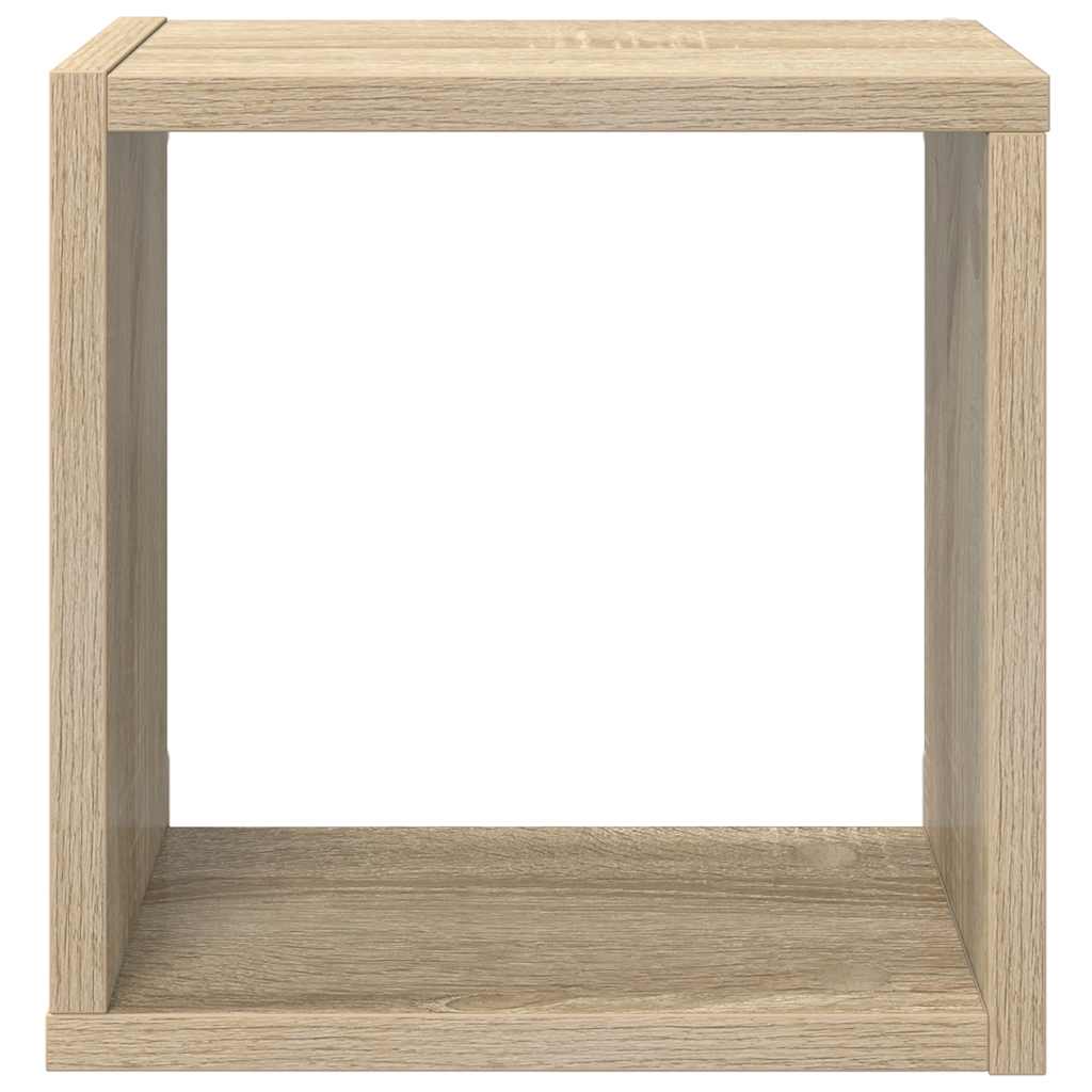 Wall Cube Shelves 4 pcs Sonoma Oak 26x15x26 cm