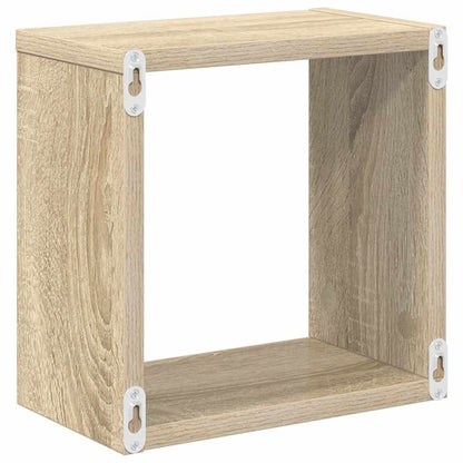 Wall Cube Shelves 6 pcs Sonoma Oak 26x15x26 cm
