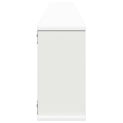 Wall Cube Shelf 2 pcs White 100x15x30 cm Engineered Wood