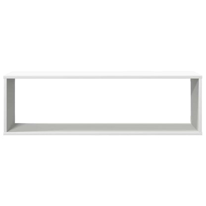 Wall Cube Shelf 4 pcs White 100x15x30 cm Engineered Wood