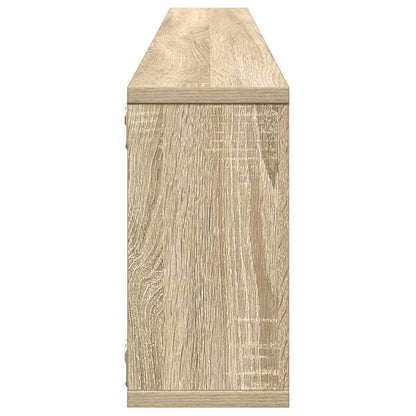 Wall Cube Shelf 2 pcs Sonoma Oak 100x15x30 cm Engineered Wood
