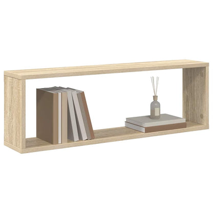 Wall Cube Shelf 4 pcs Sonoma Oak 80x15x26.5 cm Engineered Wood