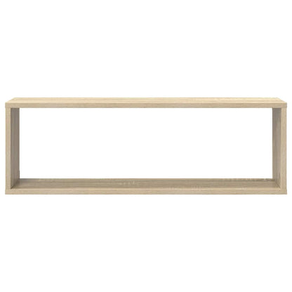 Wall Cube Shelf 4 pcs Sonoma Oak 80x15x26.5 cm Engineered Wood
