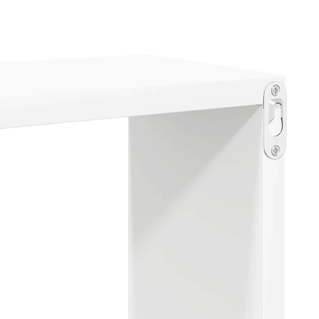Wall Cube Shelf 2 pcs White 60x15x23 cm Engineered Wood