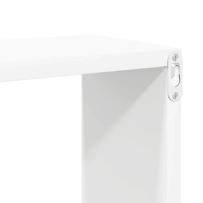 Wall Cube Shelf 2 pcs White 60x15x23 cm Engineered Wood