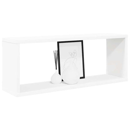 Wall Cube Shelf 4 pcs White 60x15x23 cm Engineered Wood