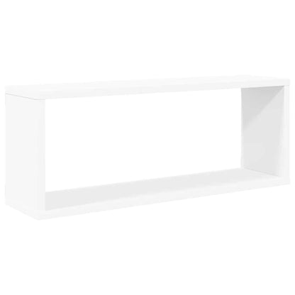 Wall Cube Shelf 4 pcs White 60x15x23 cm Engineered Wood