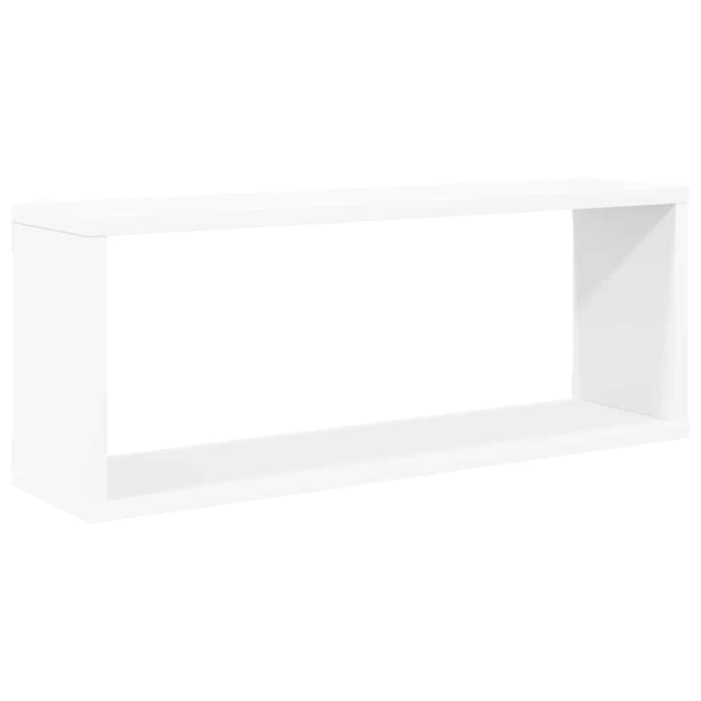 Wall Cube Shelf 4 pcs White 60x15x23 cm Engineered Wood
