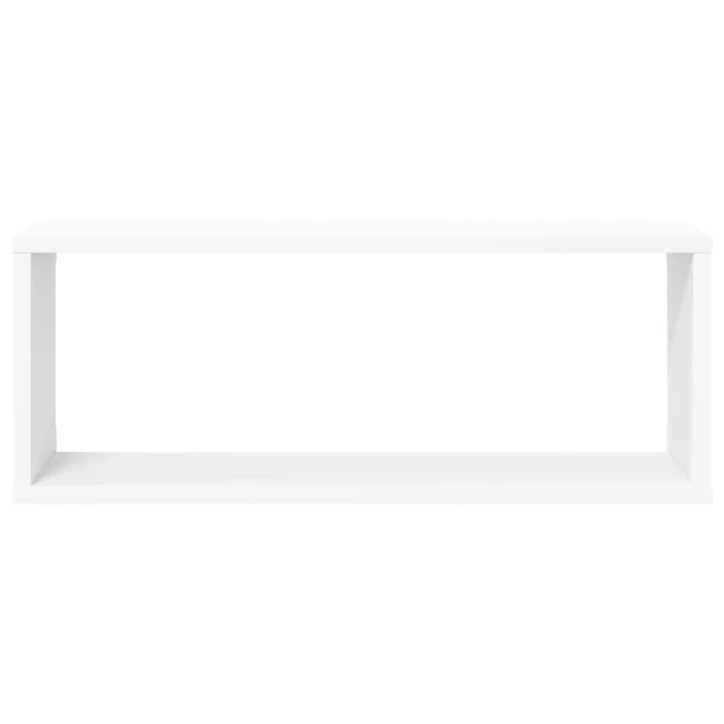 Wall Cube Shelf 4 pcs White 60x15x23 cm Engineered Wood