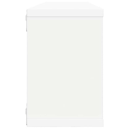 Wall Cube Shelf 4 pcs White 60x15x23 cm Engineered Wood