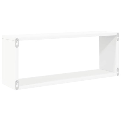 Wall Cube Shelf 4 pcs White 60x15x23 cm Engineered Wood