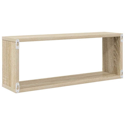Wall Cube Shelf 6 pcs Sonoma Oak 60x15x23 cm Engineered Wood