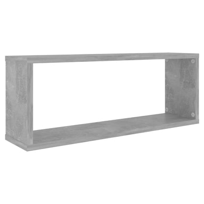 Wall Shelf | Set of 6 | Concrete Grey | Engineered Wood | Medium