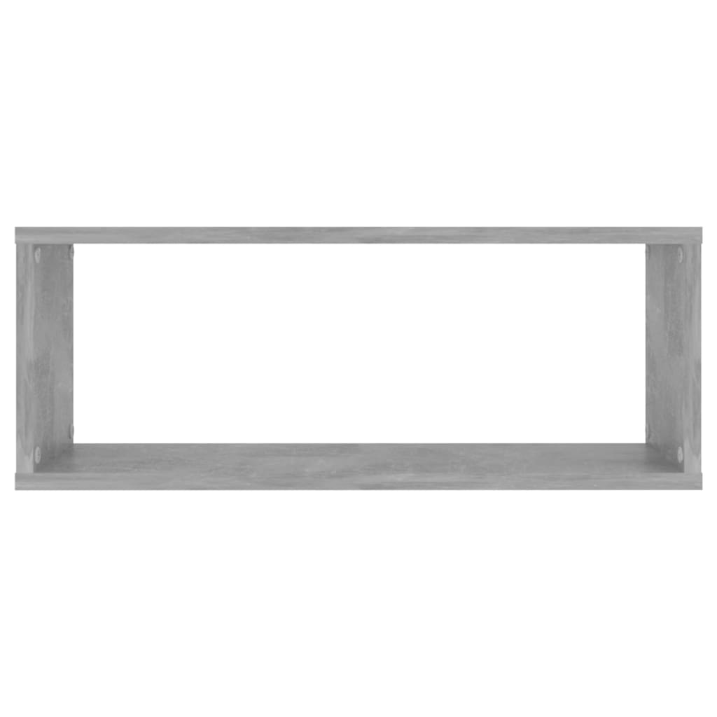 Wall Shelf | Set of 6 | Concrete Grey | Engineered Wood | Medium