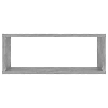 Wall Shelf | Set of 6 | Concrete Grey | Engineered Wood | Medium