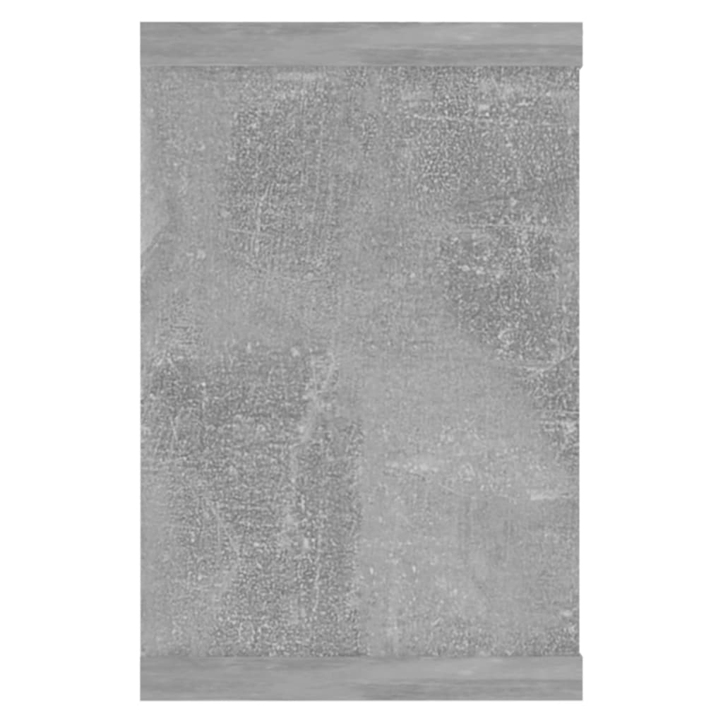 Wall Shelf | Set of 6 | Concrete Grey | Engineered Wood | Medium