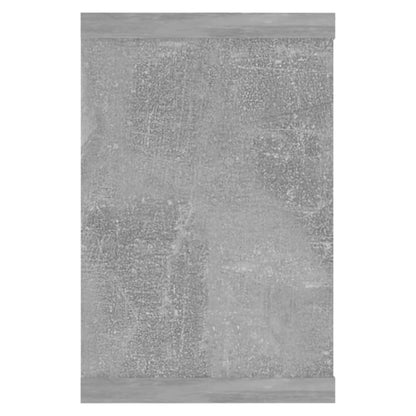 Wall Shelf | Set of 6 | Concrete Grey | Engineered Wood | Medium