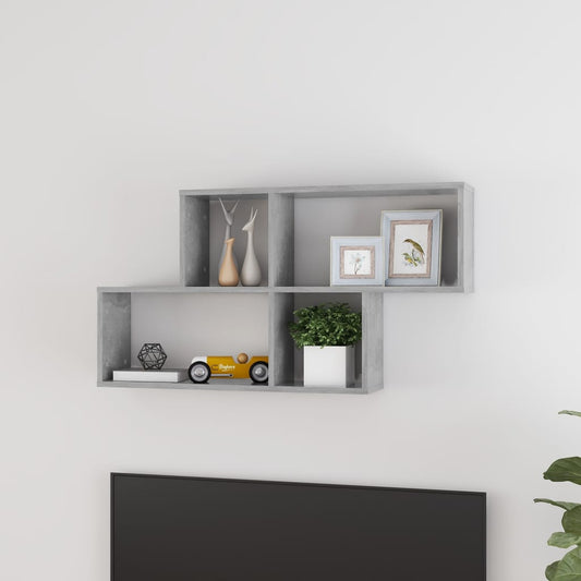 Wall Shelf | Concrete grey | Engineered wood | Medium | Wall mounting