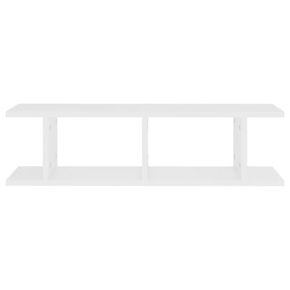 Wall Shelf | Set of 2 | White | Engineered wood | 75x18x20 cm