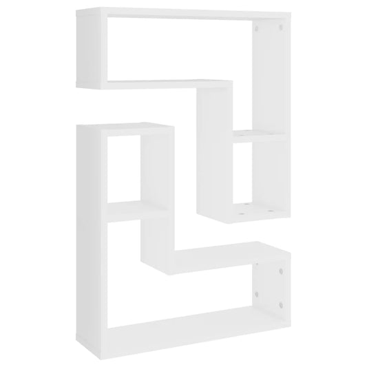 Wall Shelf 2 pcs White 50x15x50 cm Engineered Wood