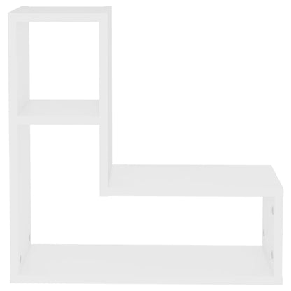 Wall Shelf 2 pcs White 50x15x50 cm Engineered Wood