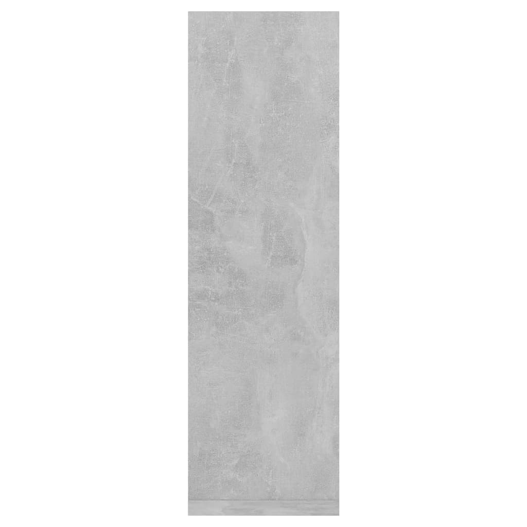 Wall Shelf 2 pcs Concrete Grey 50x15x50 cm Engineered Wood