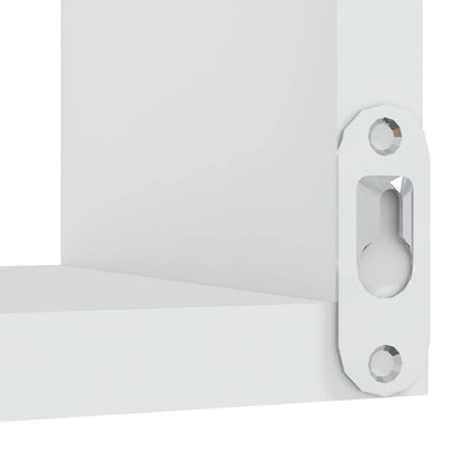 Wall Corner Shelf 2 pcs White 40x40x50 cm Engineered Wood