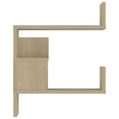 Wall shelves Corner Mount, Wall-Mounted Sonoma Oak