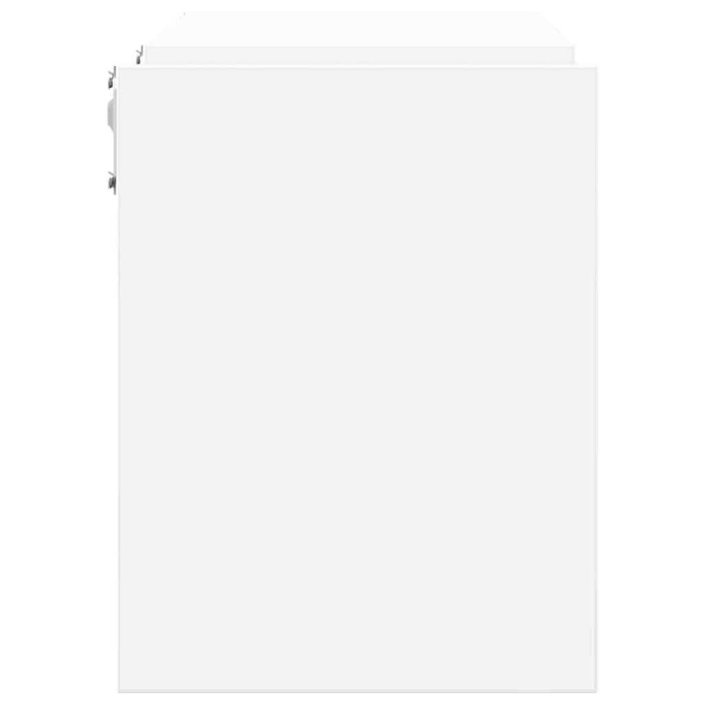 Wall Shelf 2 pcs White 100x15x20 cm Engineered Wood