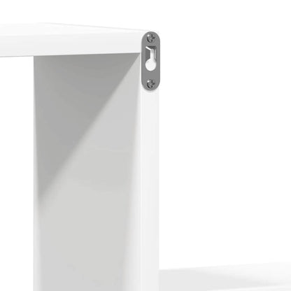 Wall Shelf 2 pcs White 100x15x20 cm Engineered Wood