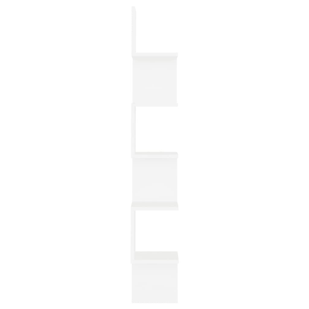 807277 vidaXL Wall Corner Shelf White 20x20x127,5 cm Engineered Wood