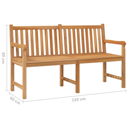 Garden Bench | Teak | Solid Teak Wood | 150 cm | Sturdy | Garden Bench