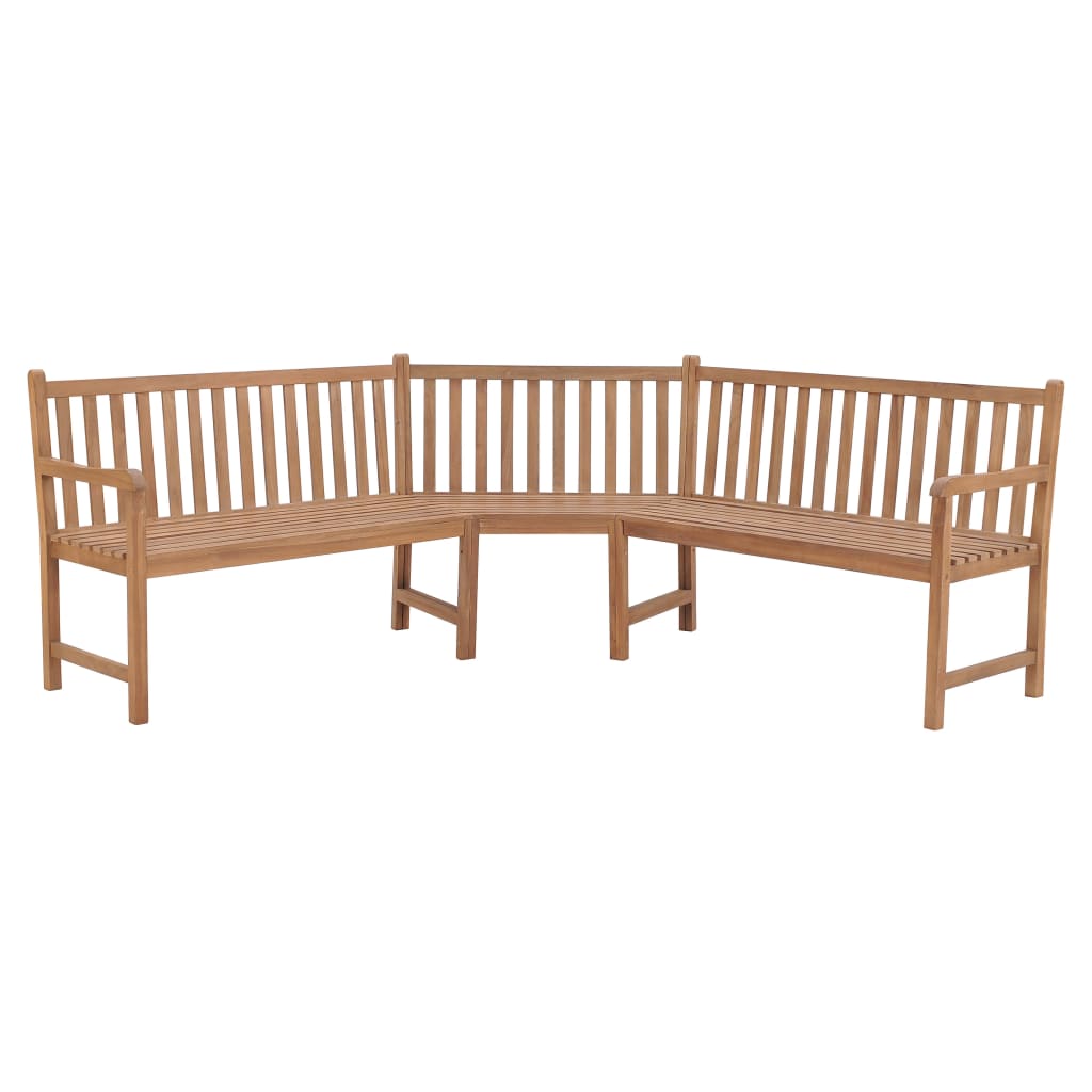 Corner Bench | Natural Teak | Teak wood | Large | Durable | Corner Bench