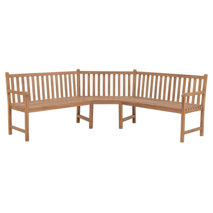 Corner Bench | Natural Teak | Teak wood | Large | Durable | Corner Bench