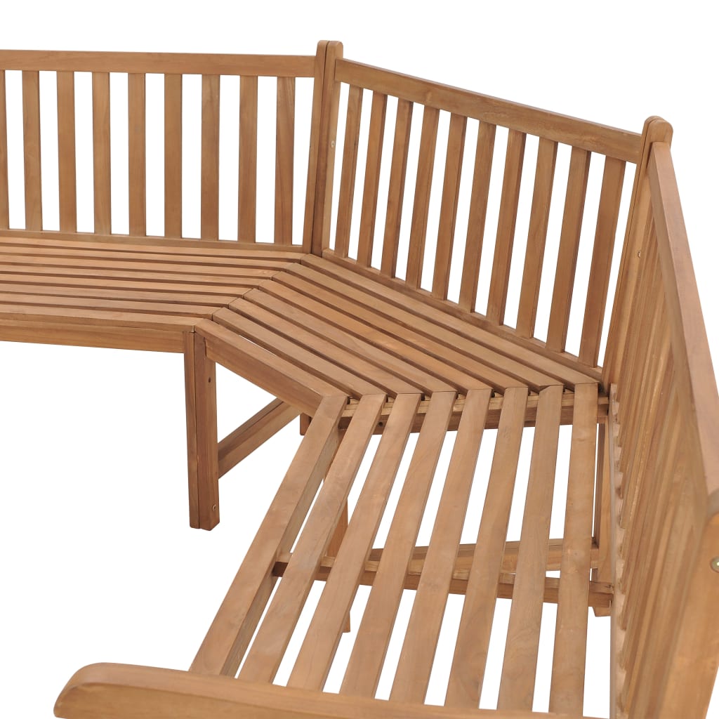 Corner Bench | Natural Teak | Teak wood | Large | Durable | Corner Bench