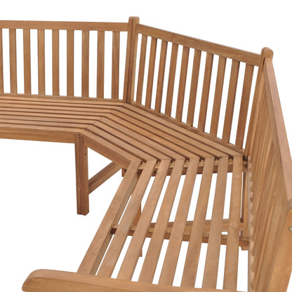 Corner Bench | Natural Teak | Teak wood | Large | Durable | Corner Bench