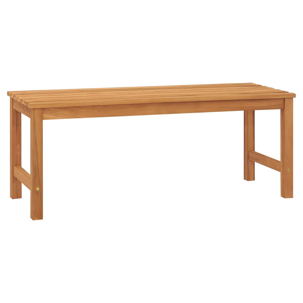 Bench | Brown | Solid Teak Wood | 114 cm | Strong | Bench | Rectangular