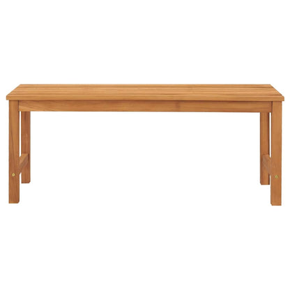 Bench | Brown | Solid Teak Wood | 114 cm | Strong | Bench | Rectangular