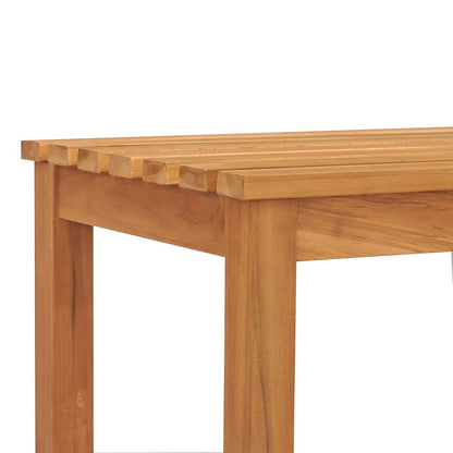 Bench | Brown | Solid Teak Wood | 114 cm | Strong | Bench | Rectangular