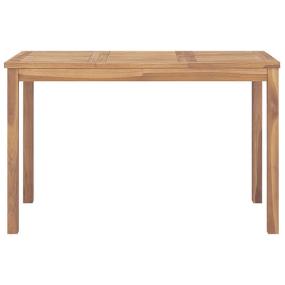Garden Dining Table 120x70x77 cm Solid Teak Wood