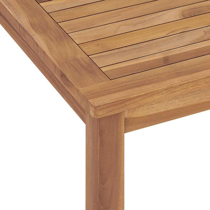 Garden Dining Table 120x70x77 cm Solid Teak Wood