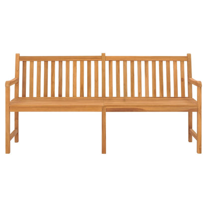 Garden Bench | Warm Brown | Solid Teak Wood | 180 cm long bench | Durable
